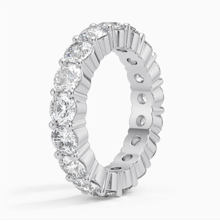 Round Diamond Eternity Band