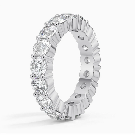 Round Diamond Eternity Band